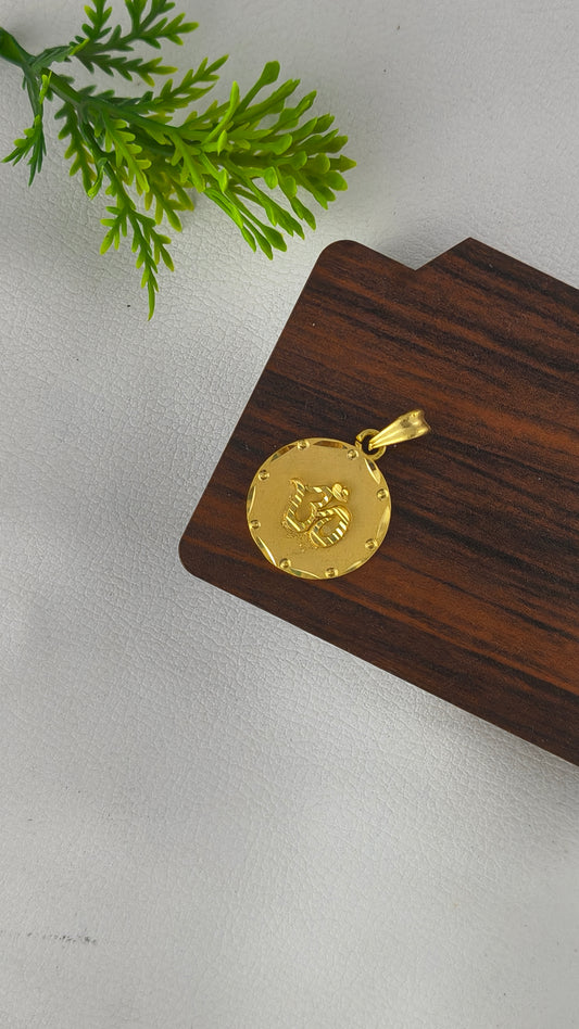 OM Highly Gold Plated Pendant From Arbuda Imitation.