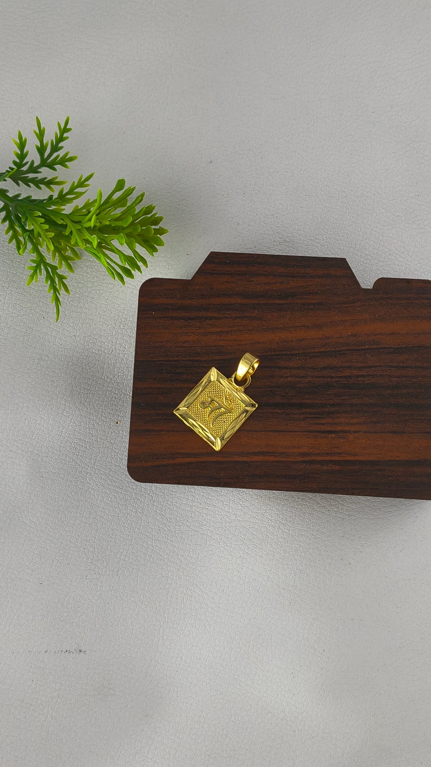 Gold Plated Stylish Maa Pendant