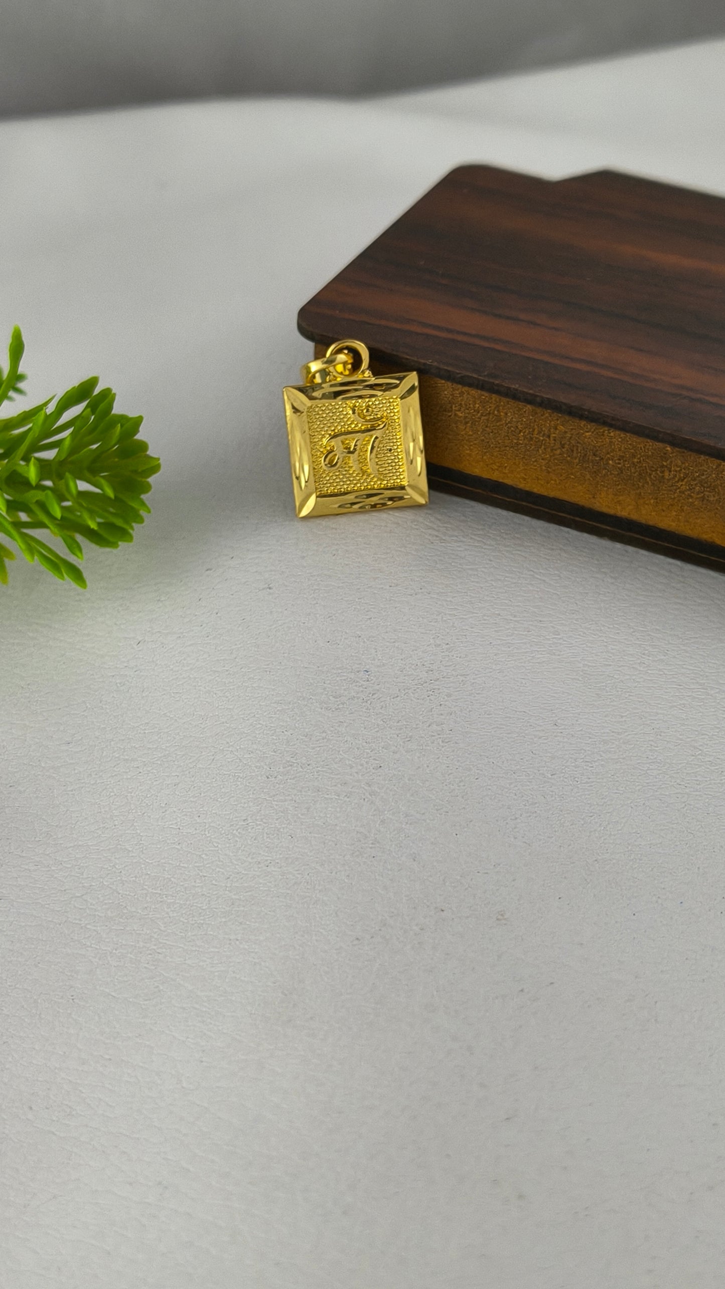 Gold Plated Stylish Maa Pendant