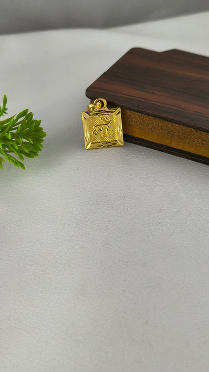 Gold Plated Stylish Maa Pendant