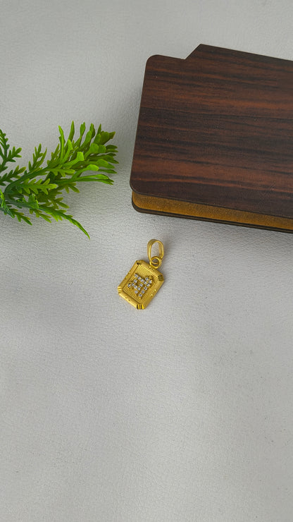 Gold Plated Stylish Design "Maa" Pendant
