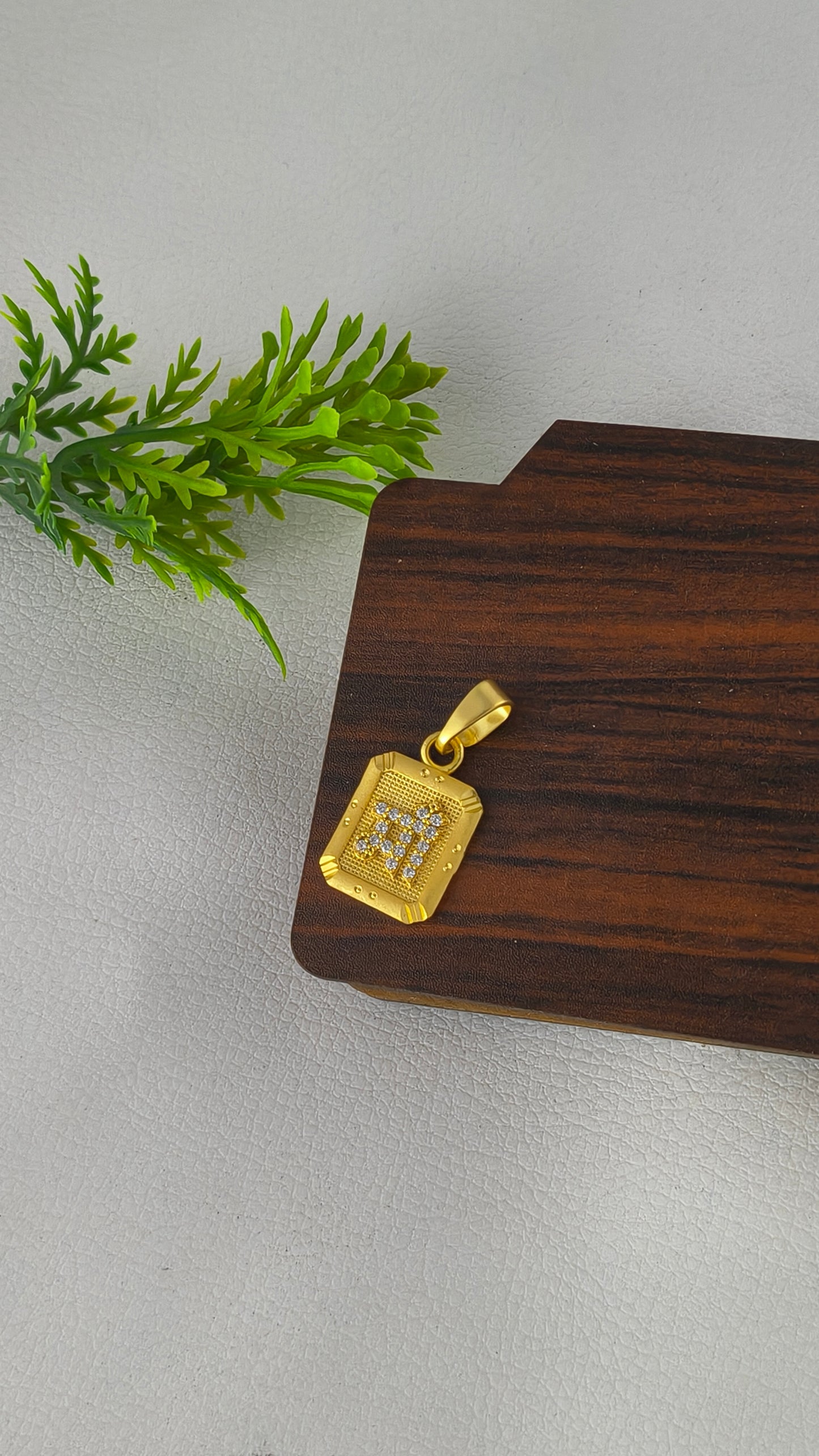 Gold Plated Stylish Design "Maa" Pendant