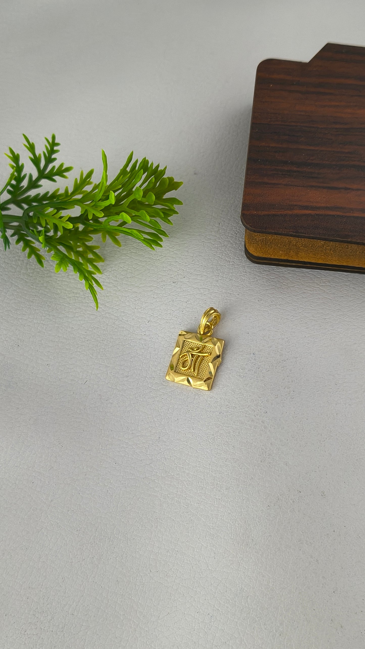 High Gold Plated Real Gold Look "Maa" Pendant