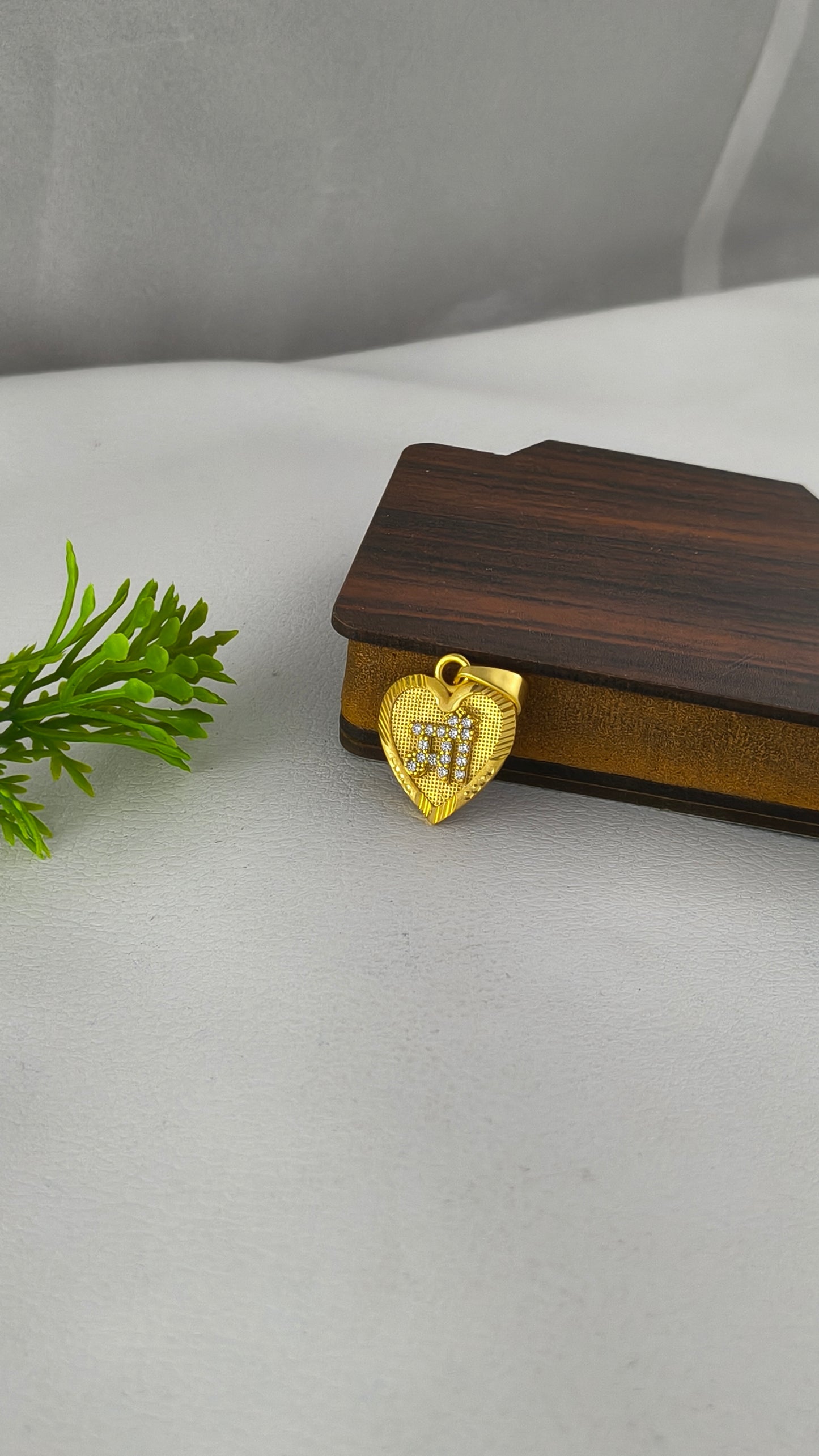 High Gold Plated Maa heart pendant.