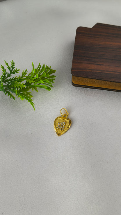High Gold Plated Maa heart pendant.