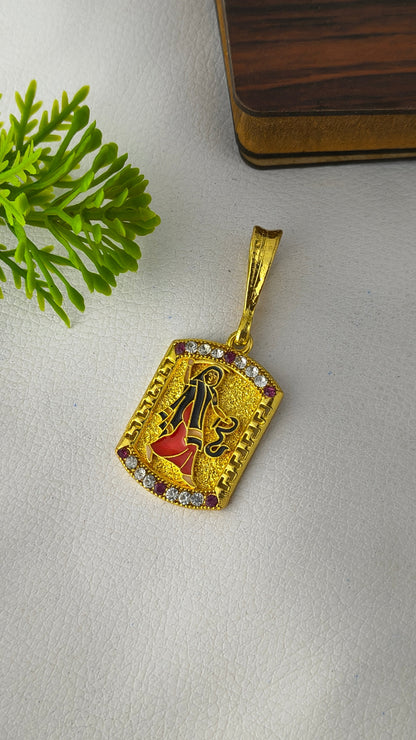 High Gold Plated Mogal Maa Pendant.
