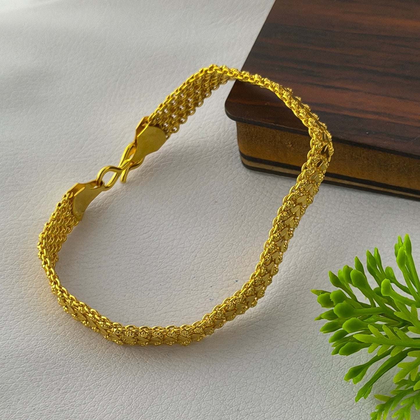 1 Gram Gold Plated High Gold plated Partywear bracelet for men.
