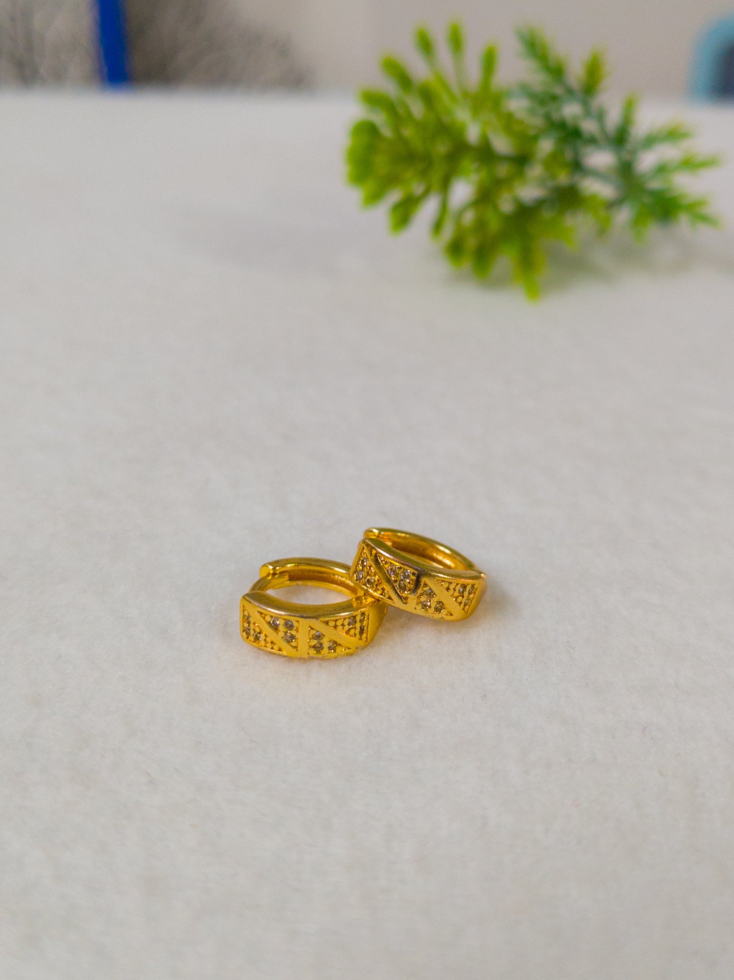 Gold Plated South Pattern Earrings