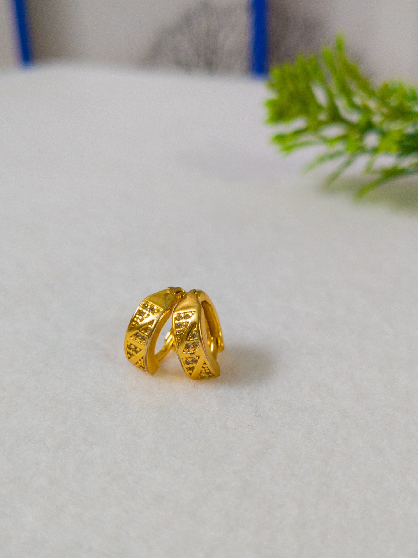 Gold Plated South Pattern Earrings