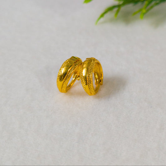 One Gram Gold Plated Rajwadi Design Earrings.