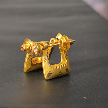 One Gram Gold Plated Punjabi bali with american diamond.